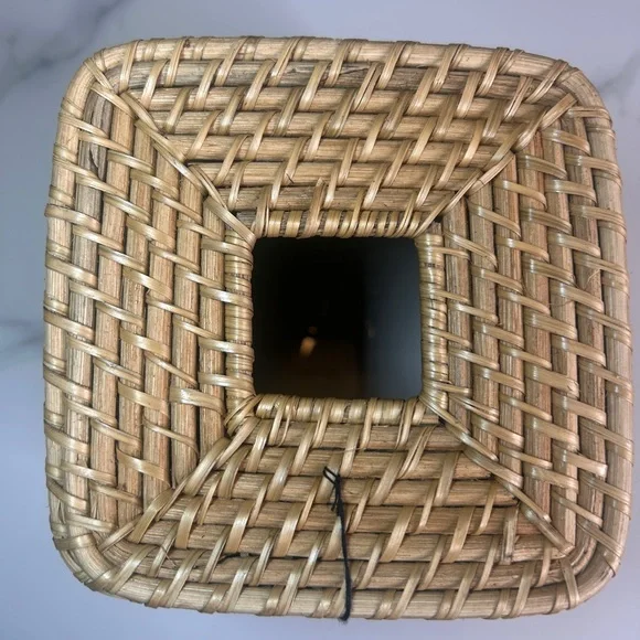 Woven Rattan Tissue Cover Box - Natural, Hearth and Hand With Magnolia - Picture 6 of 8